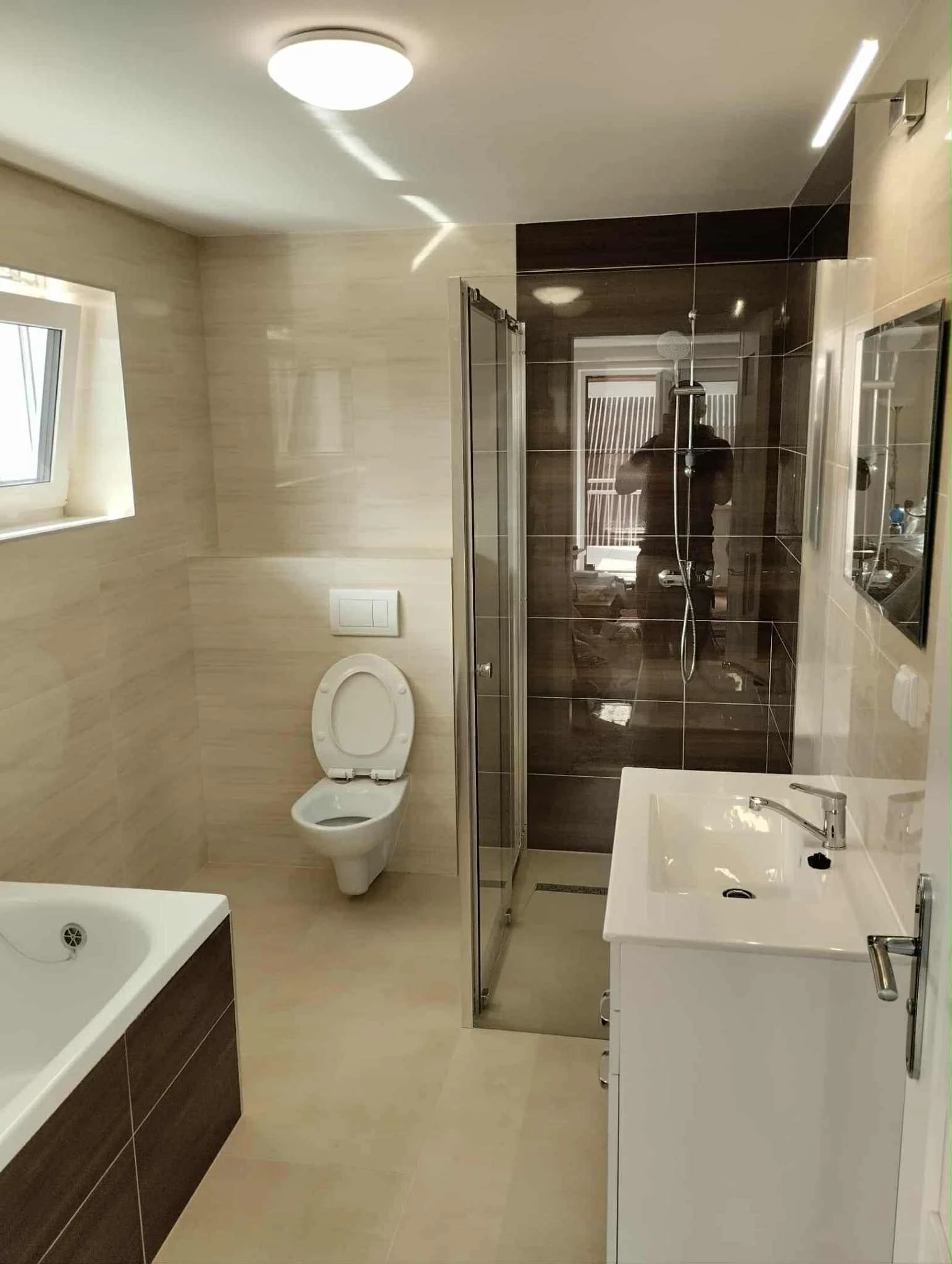 Detail sprchového kúta